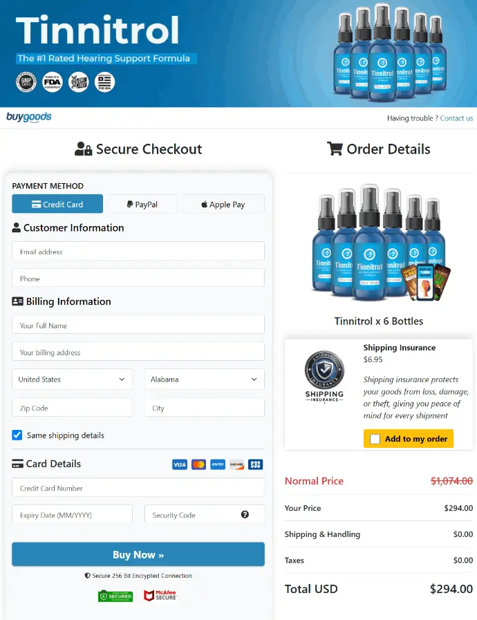 Tinnitrol Where to buy
